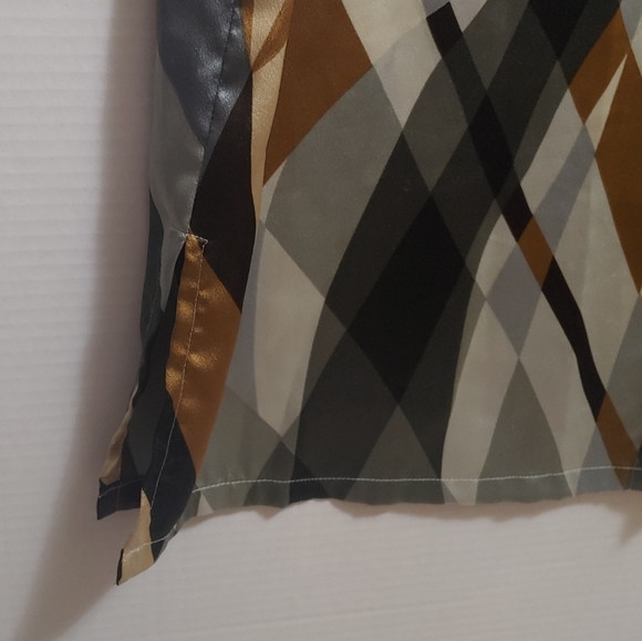 Vintage button down blouse green size large - Picture 2 of 5